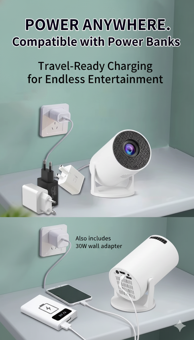 Mini Projector HY300 Mini Full HD Home Theater